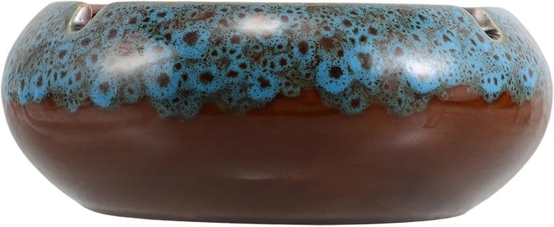 Large Ceramic Ashtray Windproof High Capacity Easy to Clean Decorative Home Office Decor - Image 1